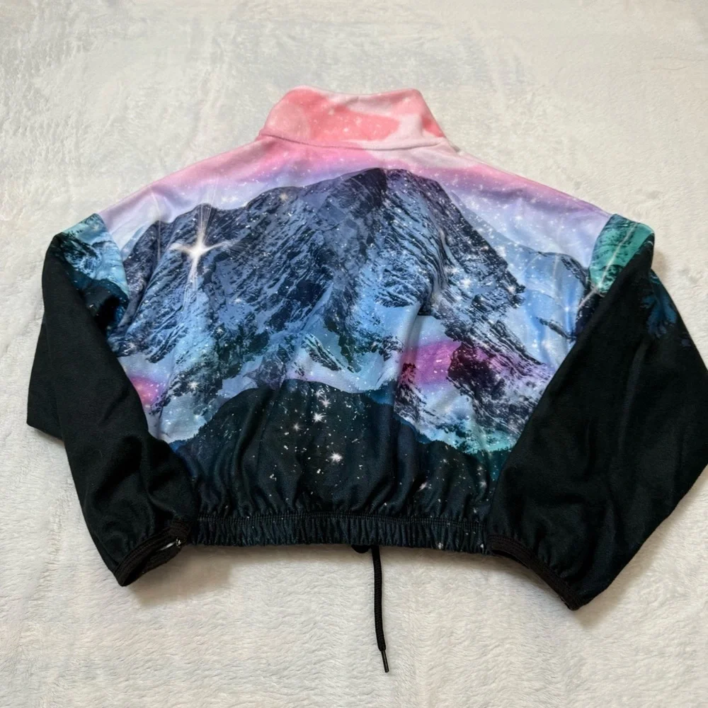 Kids Justice Colorful Mountain Print Pullover